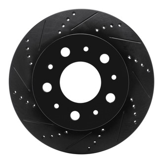 R1 Concepts® - eLINE™ Drilled and Slotted 1-Piece Rear Driver Side Brake Rotor