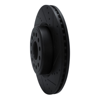 R1 Concepts® - eLINE™ Drilled and Slotted 1-Piece Front Passenger Side Brake Rotor