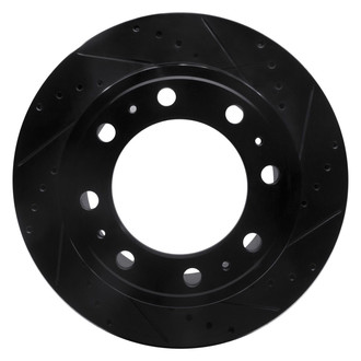 R1 Concepts® - eLINE™ Drilled and Slotted 1-Piece Rear Passenger Side Brake Rotor
