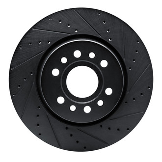 R1 Concepts® - eLINE™ Drilled and Slotted 1-Piece Front Passenger Side Brake Rotor