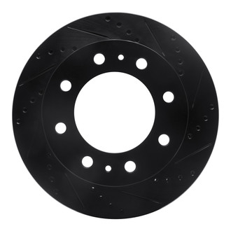 R1 Concepts® - eLINE™ Drilled and Slotted 1-Piece Rear Passenger Side Brake Rotor