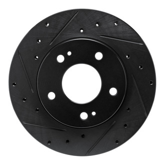 R1 Concepts® - eLINE™ Drilled and Slotted 1-Piece Front Driver Side Brake Rotor