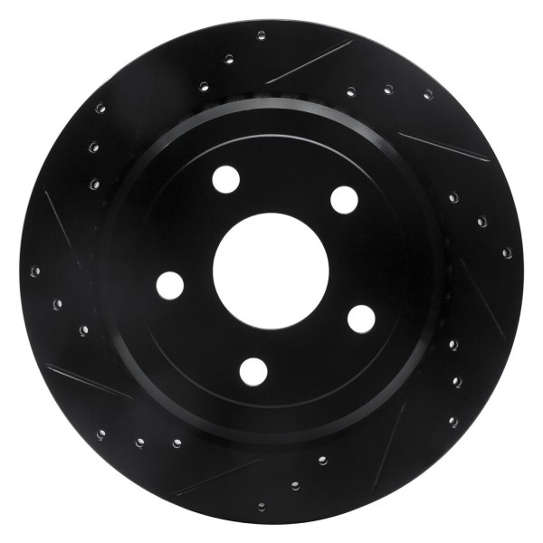 R1 Concepts® - eLINE™ Drilled and Slotted 1-Piece Rear Brake Rotor