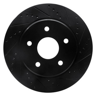 R1 Concepts® - eLINE™ Drilled and Slotted 1-Piece Front Passenger Side Brake Rotor