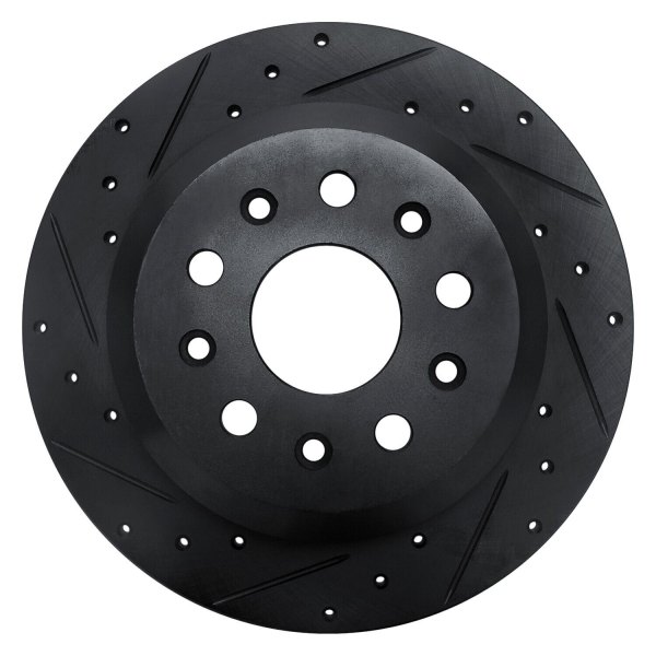 R1 Concepts® - eLINE™ Drilled and Slotted 1-Piece Rear Brake Rotor