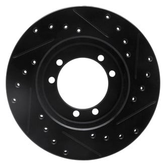 R1 Concepts® - eLINE™ Drilled and Slotted 1-Piece Rear Driver Side Brake Rotor