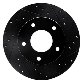R1 Concepts® - eLINE™ Drilled and Slotted 1-Piece Rear Passenger Side Brake Rotor