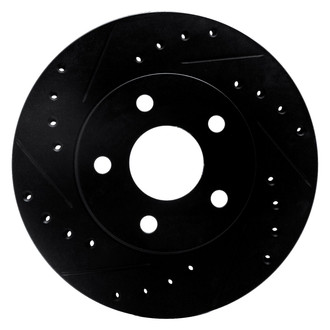 R1 Concepts® - eLINE™ Drilled and Slotted 1-Piece Front Brake Rotor