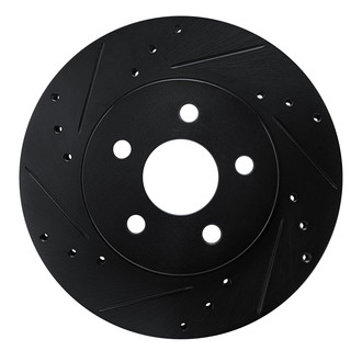 R1 Concepts® - eLINE™ Drilled and Slotted 1-Piece Front Driver Side Brake Rotor