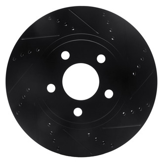 R1 Concepts® - eLINE™ Drilled and Slotted 1-Piece Front Passenger Side Brake Rotor