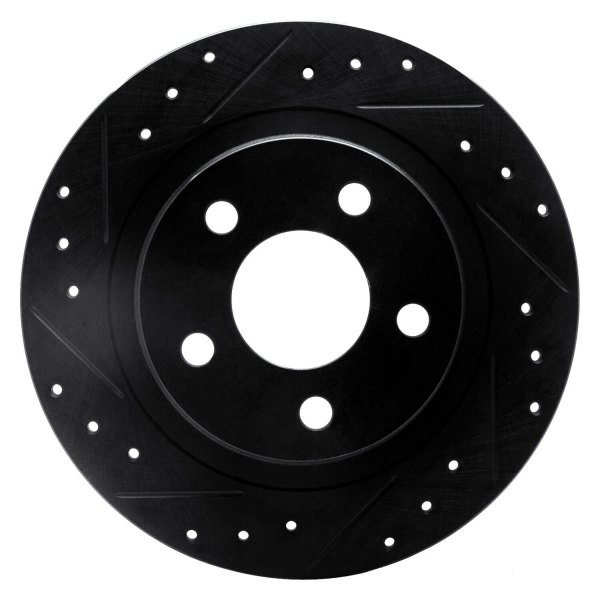 R1 Concepts® - eLINE™ Drilled and Slotted 1-Piece Rear Brake Rotor