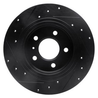 R1 Concepts® - eLINE™ Drilled and Slotted 1-Piece Rear Passenger Side Brake Rotor
