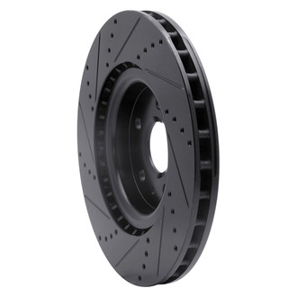 R1 Concepts® - eLINE™ Drilled and Slotted 1-Piece Front Passenger Side Brake Rotor