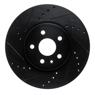 R1 Concepts® - eLINE™ Drilled and Slotted 1-Piece Front Driver Side Brake Rotor