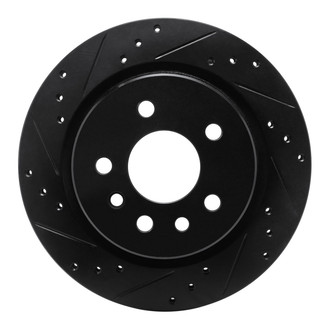 R1 Concepts® - eLINE™ Drilled and Slotted 1-Piece Rear Driver Side Brake Rotor