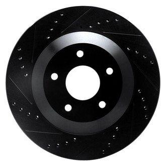 R1 Concepts® - eLINE™ Drilled and Slotted 1-Piece Front Passenger Side Brake Rotor