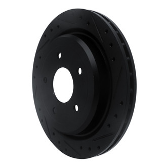 R1 Concepts® - eLINE™ Drilled and Slotted 1-Piece Rear Passenger Side Brake Rotor