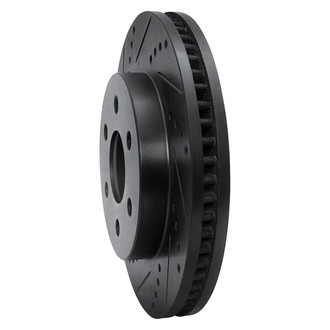R1 Concepts® - eLINE™ Drilled and Slotted 1-Piece Front Driver Side Brake Rotor