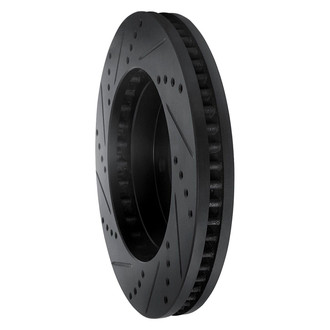 R1 Concepts® - eLINE™ Drilled and Slotted 1-Piece Front Passenger Side Brake Rotor