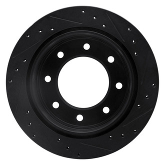 R1 Concepts® - eLINE™ Drilled and Slotted 1-Piece Rear Driver Side Brake Rotor