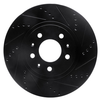 R1 Concepts® - eLINE™ Drilled and Slotted 1-Piece Front Passenger Side Brake Rotor