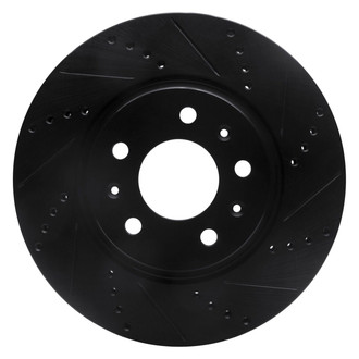 R1 Concepts® - eLINE™ Drilled and Slotted 1-Piece Front Passenger Side Brake Rotor