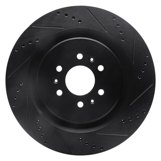 R1 Concepts® - eLINE™ Drilled and Slotted 1-Piece Rear Passenger Side Brake Rotor