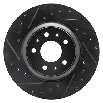 R1 Concepts® - eLINE™ Drilled and Slotted 1-Piece Front Driver Side Brake Rotor
