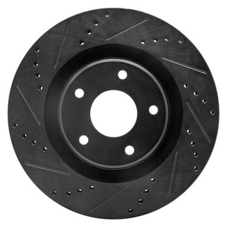 R1 Concepts® - eLINE™ Drilled and Slotted 1-Piece Front Driver Side Brake Rotor