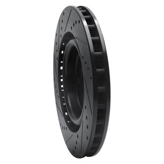 R1 Concepts® - eLINE™ Drilled and Slotted 1-Piece Front Passenger Side Brake Rotor