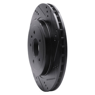 R1 Concepts® - eLINE™ Drilled and Slotted 1-Piece Rear Passenger Side Brake Rotor