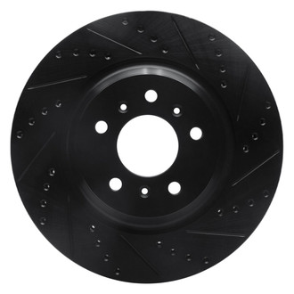 R1 Concepts® - eLINE™ Drilled and Slotted 1-Piece Front Passenger Side Brake Rotor