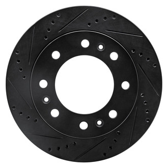R1 Concepts® - eLINE™ Drilled and Slotted 1-Piece Front Driver Side Brake Rotor