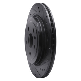 R1 Concepts® - eLINE™ Drilled and Slotted 1-Piece Rear Passenger Side Brake Rotor