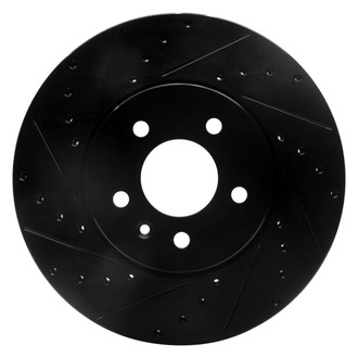 R1 Concepts® - eLINE™ Drilled and Slotted 1-Piece Front Driver Side Brake Rotor