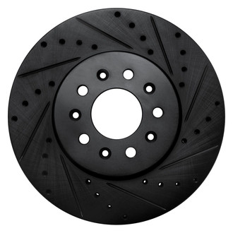 R1 Concepts® - eLINE™ Drilled and Slotted 1-Piece Front Passenger Side Brake Rotor