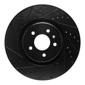 R1 Concepts® - eLINE™ Drilled and Slotted 1-Piece Front Driver Side Brake Rotor
