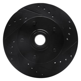 R1 Concepts® - eLINE™ Drilled and Slotted 1-Piece Front Passenger Side Brake Rotor