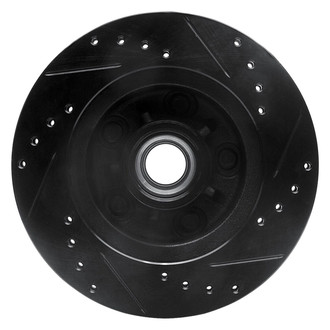 R1 Concepts® - eLINE™ Drilled and Slotted 1-Piece Front Brake Rotor