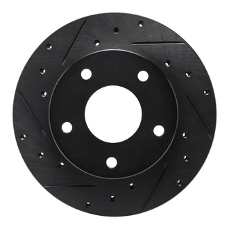 R1 Concepts® - eLINE™ Drilled and Slotted 1-Piece Rear Driver Side Brake Rotor