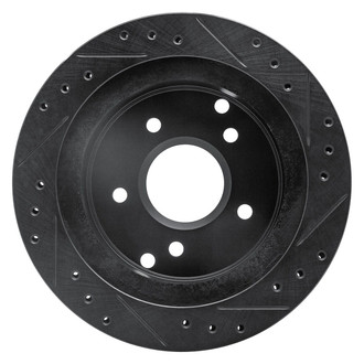 R1 Concepts® - eLINE™ Drilled and Slotted 1-Piece Rear Driver Side Brake Rotor