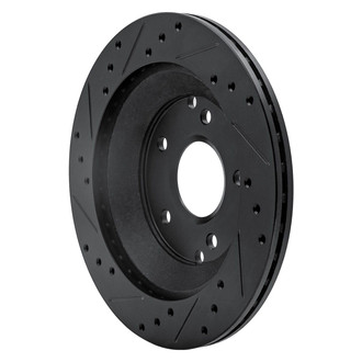 R1 Concepts® - eLINE™ Drilled and Slotted 1-Piece Rear Passenger Side Brake Rotor