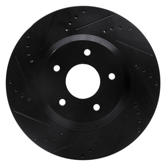 R1 Concepts® - eLINE™ Drilled and Slotted 1-Piece Front Passenger Side Brake Rotor