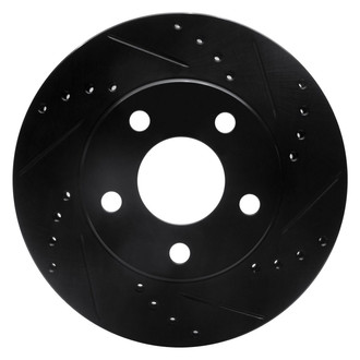 R1 Concepts® - eLINE™ Drilled and Slotted 1-Piece Front Passenger Side Brake Rotor