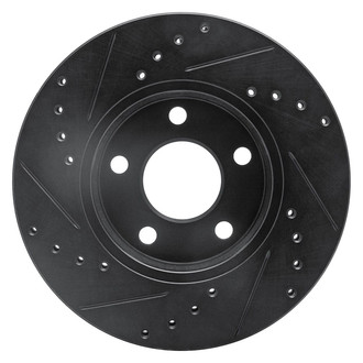 R1 Concepts® - eLINE™ Drilled and Slotted 1-Piece Front Passenger Side Brake Rotor