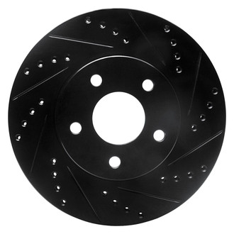 R1 Concepts® - eLINE™ Drilled and Slotted 1-Piece Front Passenger Side Brake Rotor