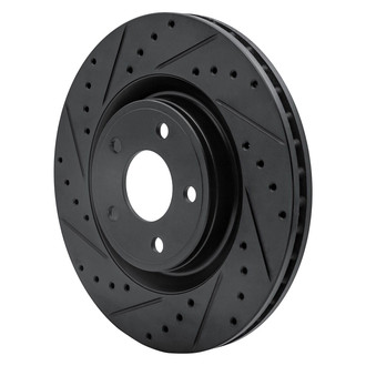R1 Concepts® - eLINE™ Drilled and Slotted 1-Piece Front Driver Side Brake Rotor