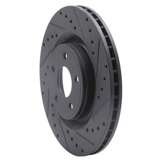 R1 Concepts® - eLINE™ Drilled and Slotted 1-Piece Front Passenger Side Brake Rotor