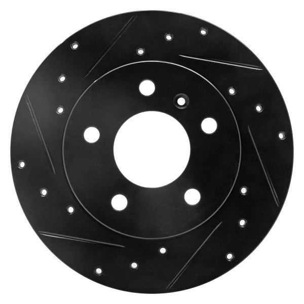 R1 Concepts® - eLINE™ Drilled and Slotted 1-Piece Rear Brake Rotor