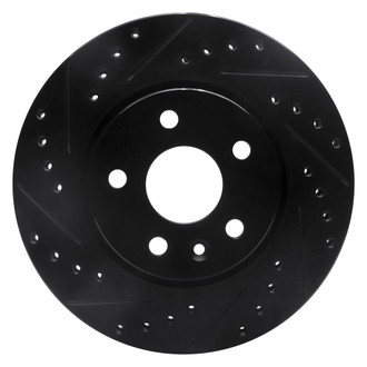 R1 Concepts® - eLINE™ Drilled and Slotted 1-Piece Front Passenger Side Brake Rotor